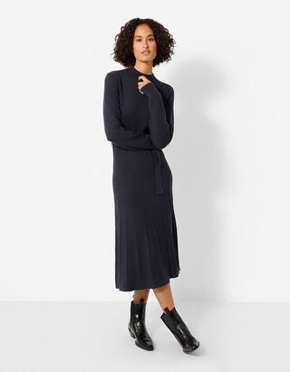 Jurk in A-lijn - A-Shape - Donkerblauw