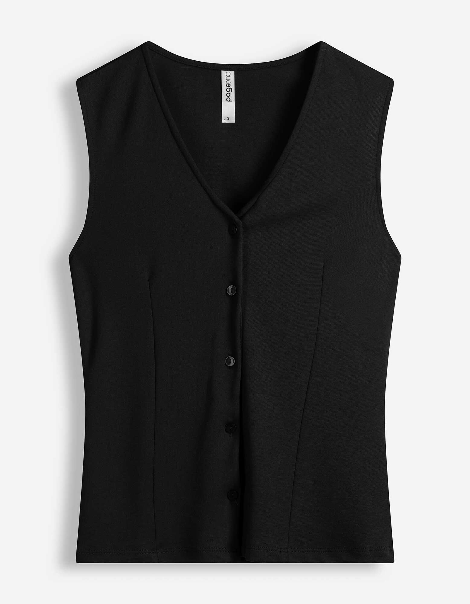 Top - Viscosemix - Zwart