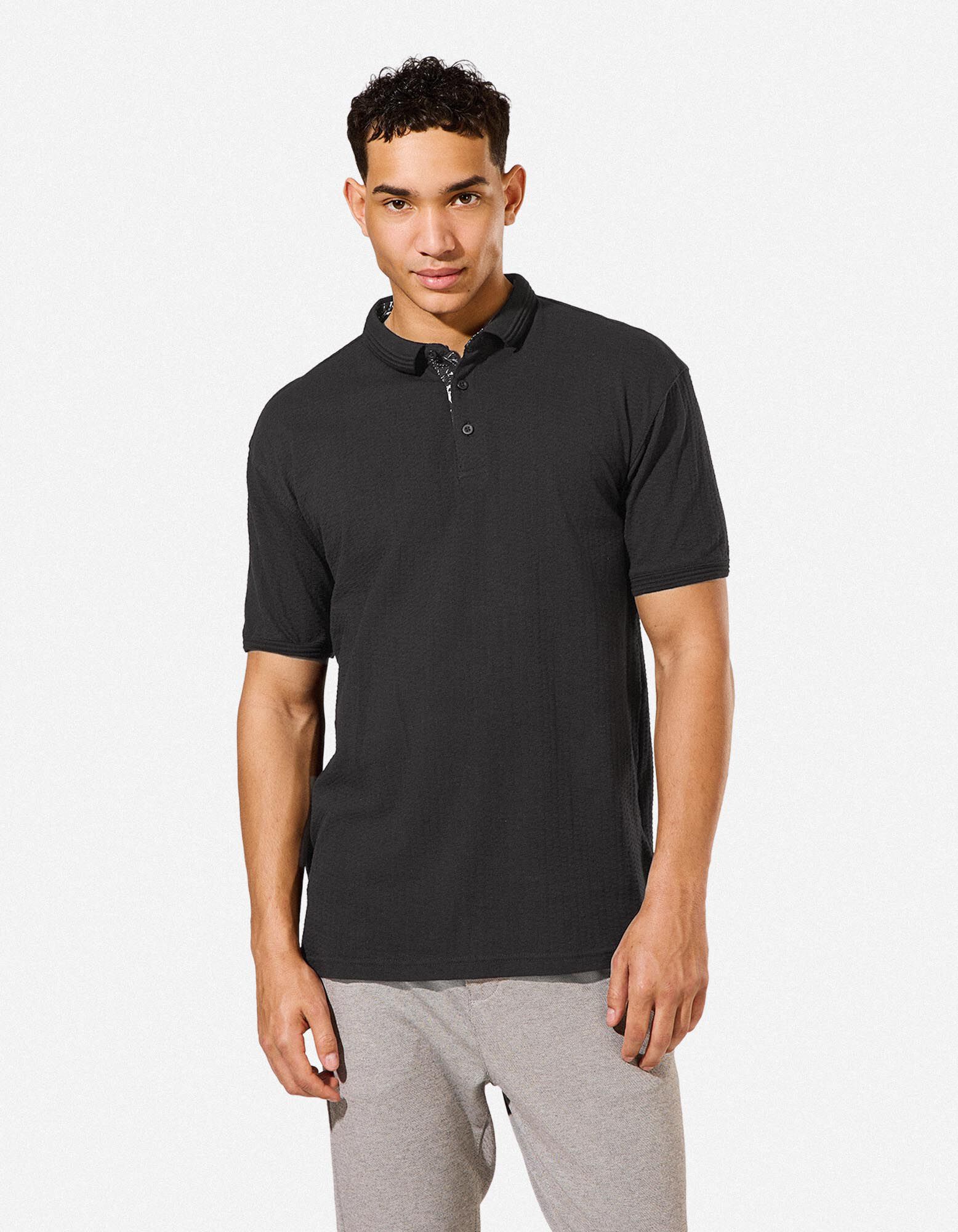Polo - Unicolore - Noir
