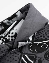 Džemperis - Ištisinis raštas - tamsiai pilkas