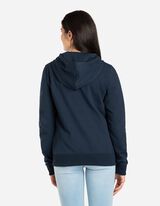 Cipzáros melegítőfelső - Zsinóros kapucni - sotetkek