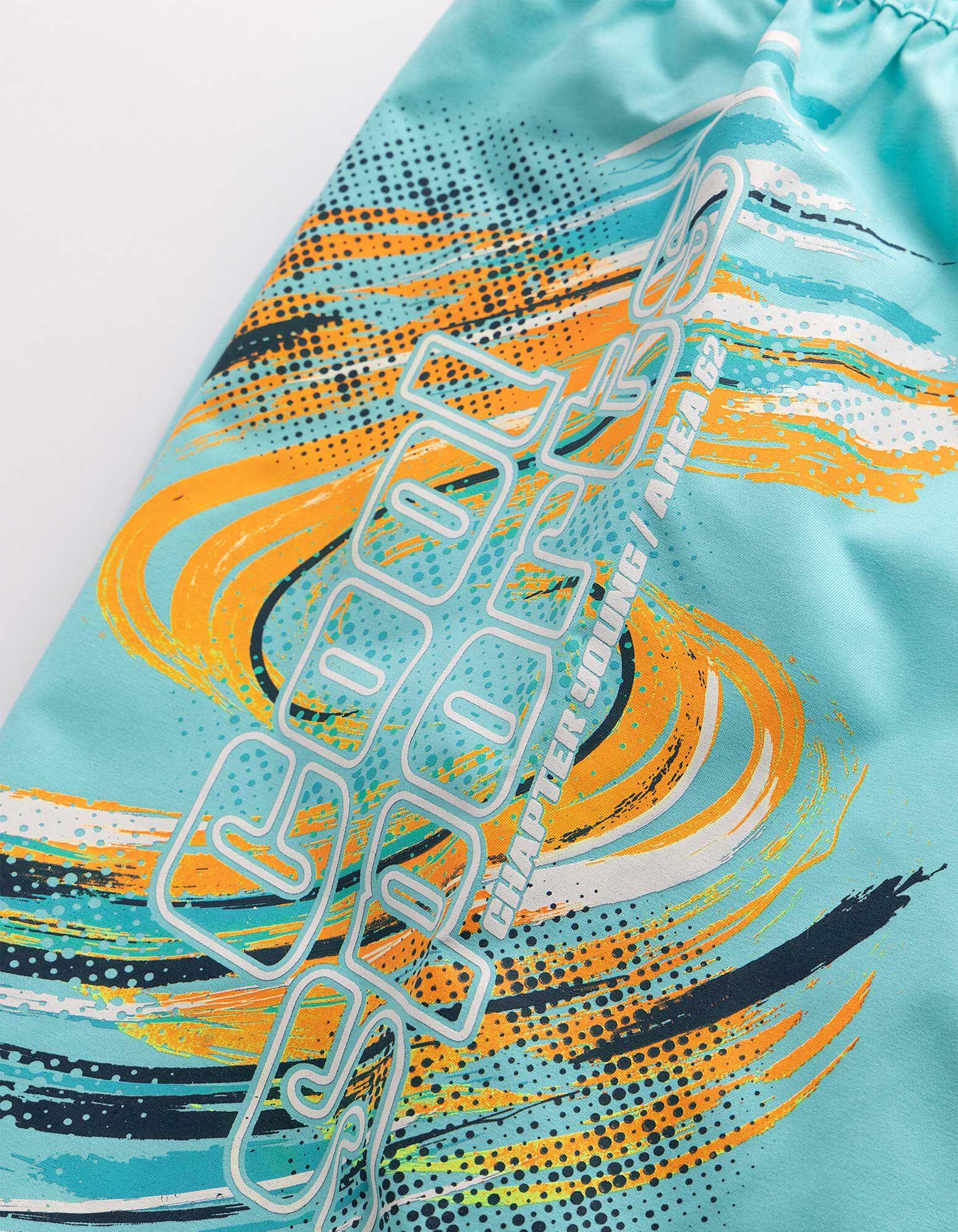 Short de bain - Imprim&eacute; - turquoise
