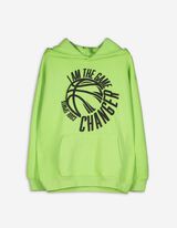 Hoodie - Tekstprint - lichtgroen