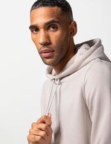 Felpa con cappuccio - Misto cotone - beige