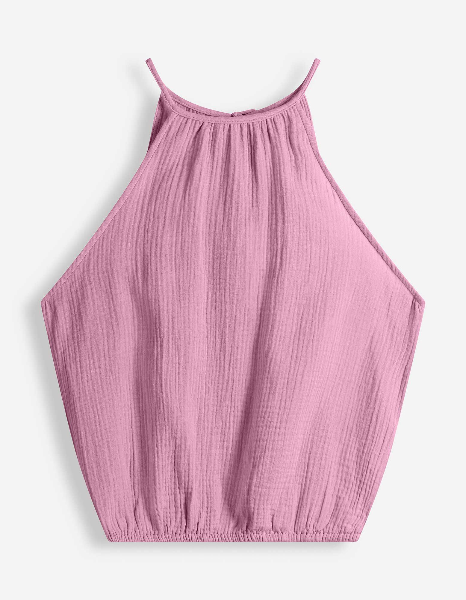 Blusentop - einfarbig - lila