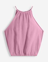 Blusentop - einfarbig - lila