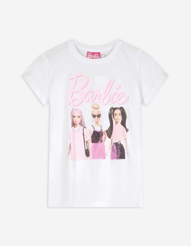 Tričko - Barbie - biely