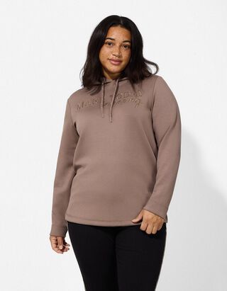 Hossz&uacute; ujj&uacute; felső - Feliratos nyomott minta - vil&aacute;gos barna