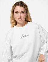 Sweatshirt - Rückenprint - weiß