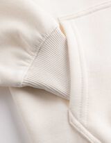 Hoodie - 3D-Applikation - Off-White