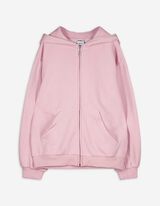 Felpa aperta - Loose Fit - rosa