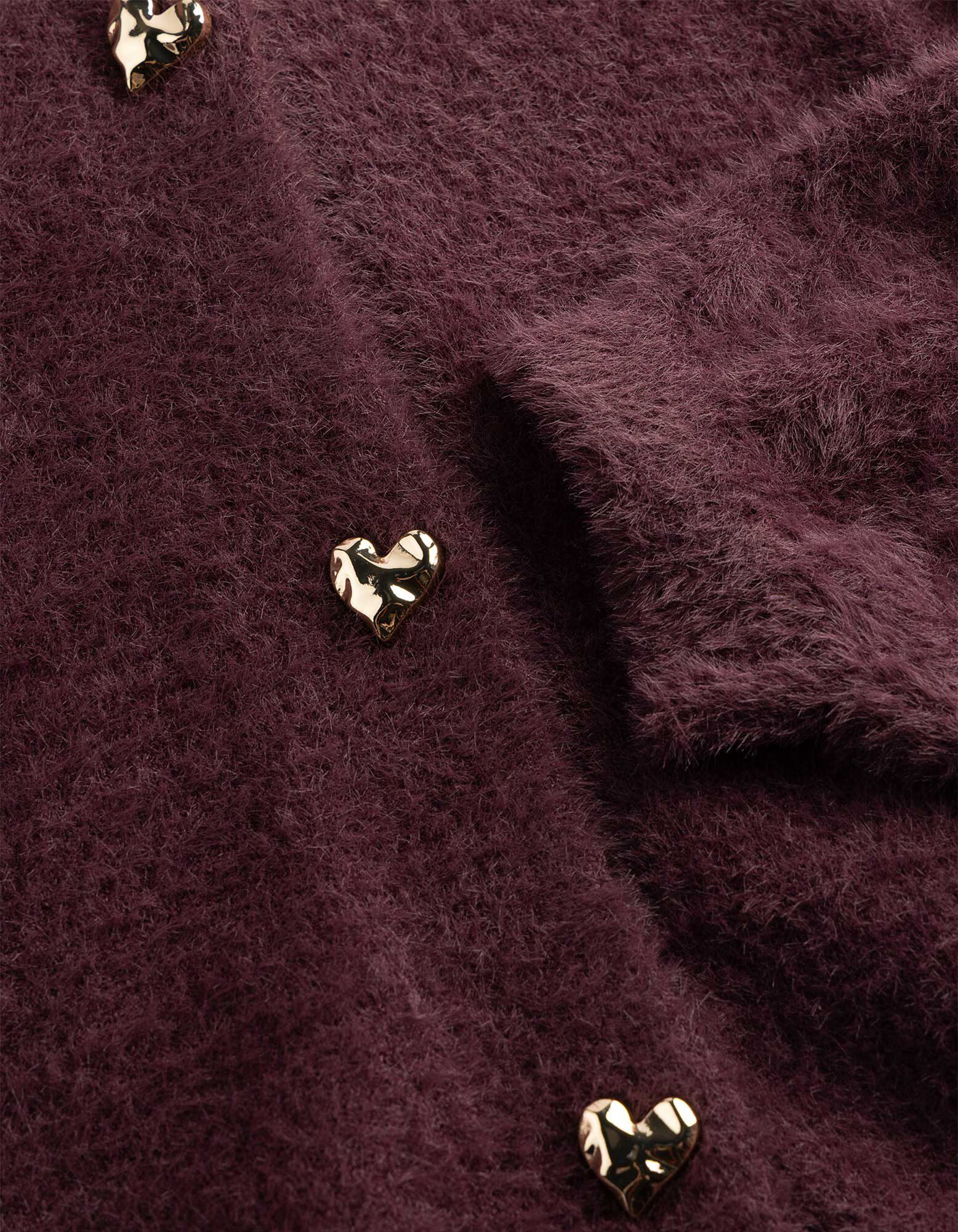 Cardigan - Knopfleiste - Lila