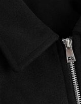 Shacket - Wełniany wygląd - czarny