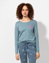 Pidžama gornji deo - Print - plava