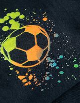 T-shirt - Impression au néon - Bleu foncé