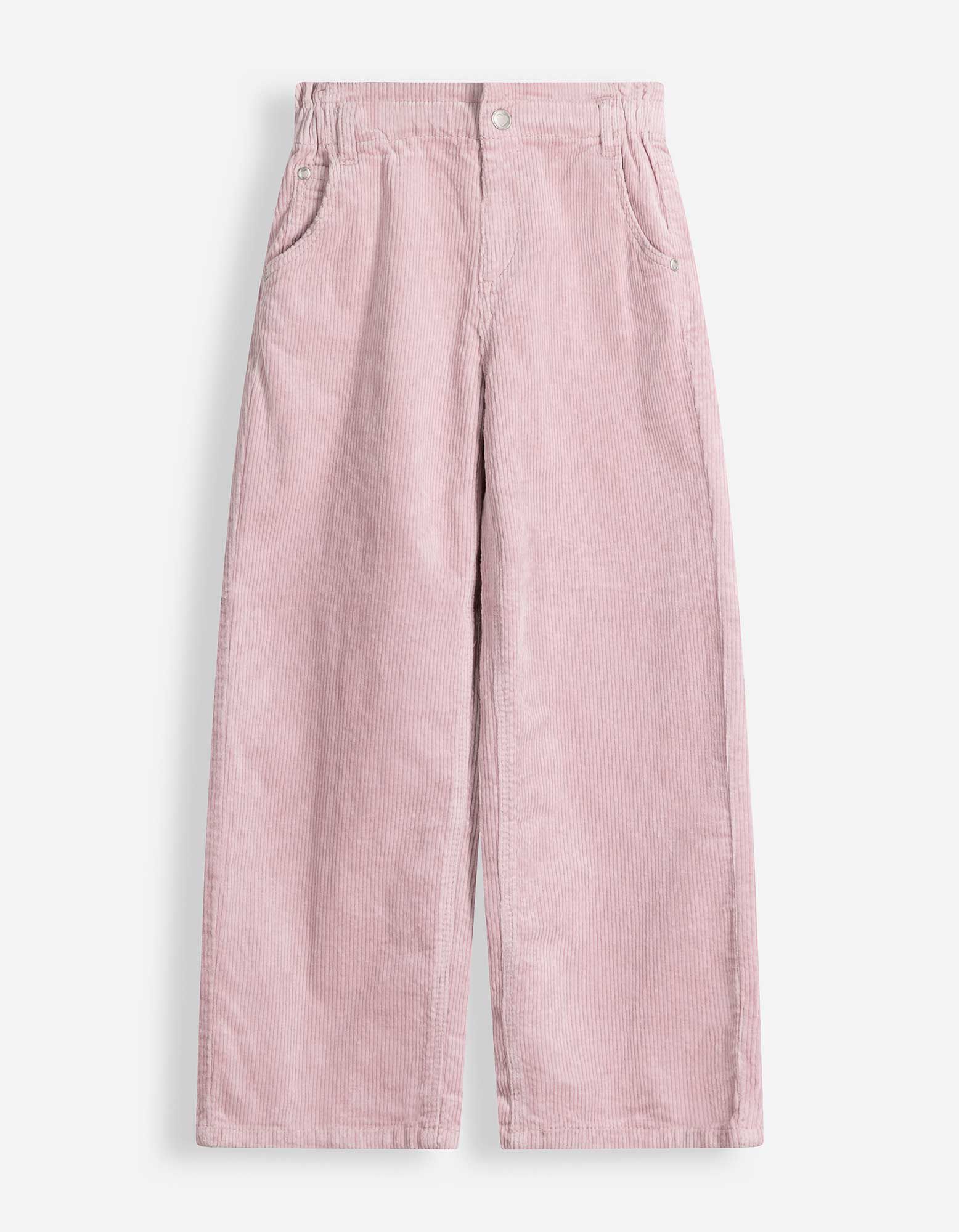 Paperbag Hose - Cord - Flieder