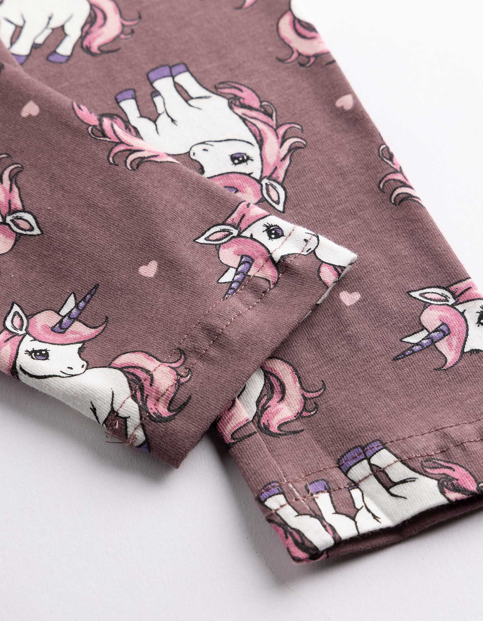Leggings - Allover-Print - Beere