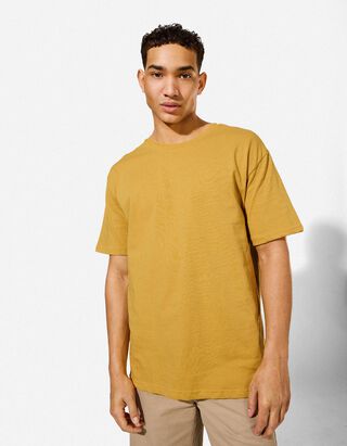 T-Shirt - Oversized Fit - Gelb