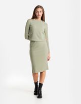 Midi sijonas - Trikotažas - zalias