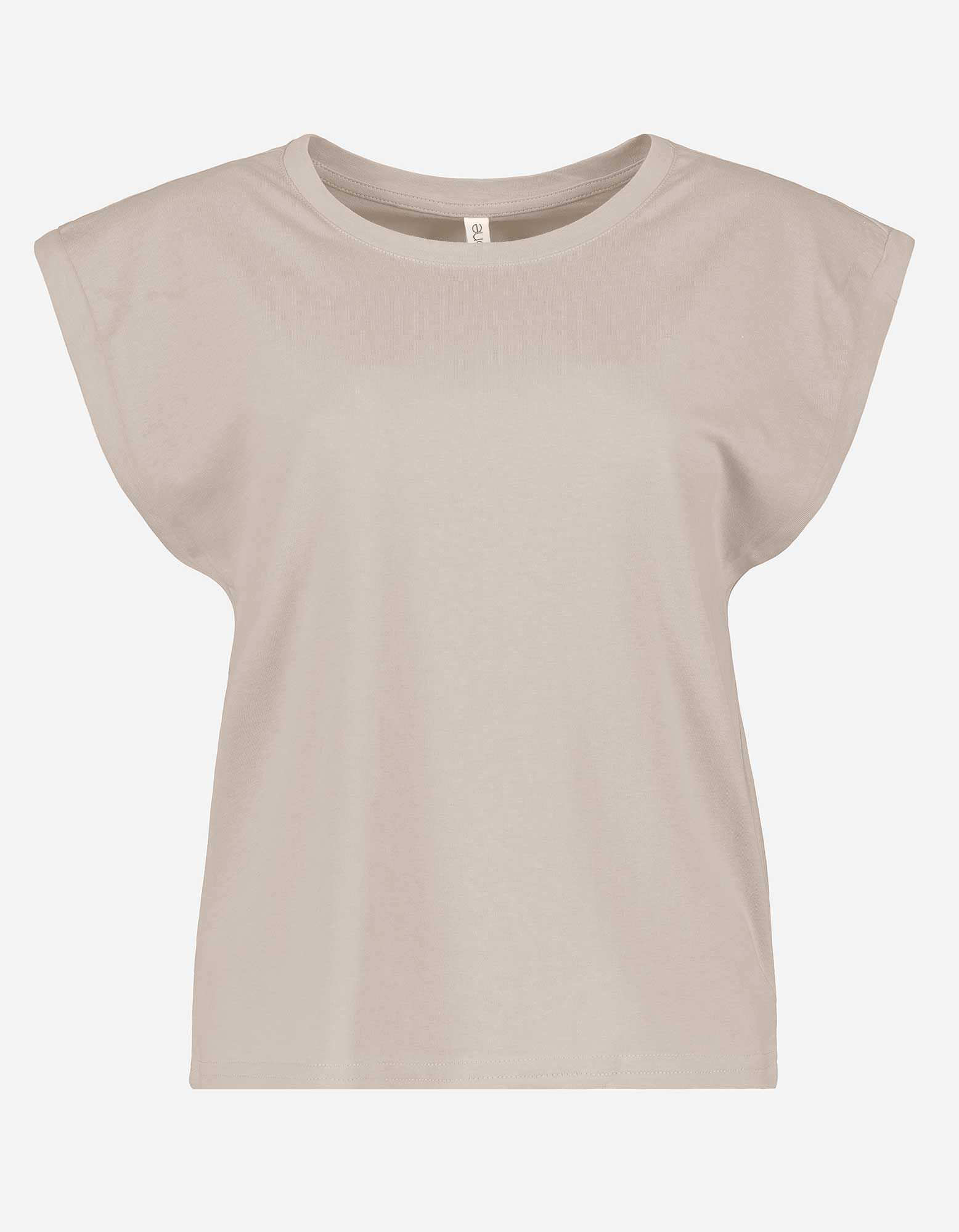 T-shirt - Encolure ronde - Beige