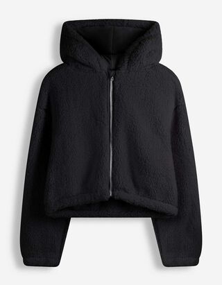 Sweatvest - Teddy - Zwart