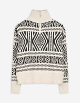 Strickpullover - Jacquard - beige