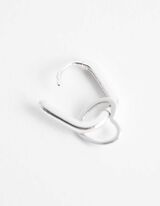 uhani - Obesek - srebrna