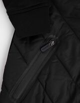 Felpa aperta - Righe a contrasto - nero