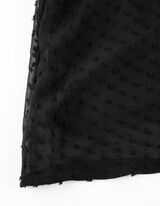 A-vonal&uacute; szoknya - Sifon - fekete