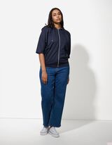 Kardiganas - Trijų ketvirčių rankovės - tamsiai melynas