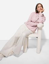 Kalhoty - Krajková aplikace - bílá