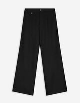 Broek - Wide fit - zwart
