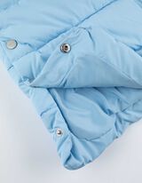 Lang vest - Zijsplit - lichtblauw