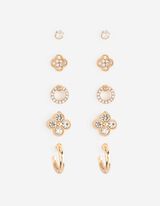 Ohrringe - 5er-Pack - Goldfarben