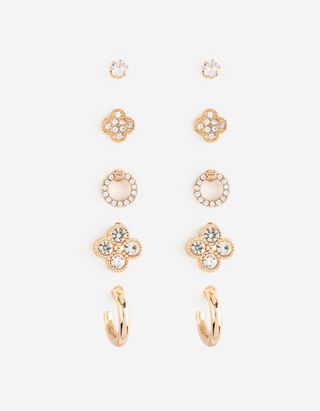 Ohrringe - 5er-Pack - Goldfarben