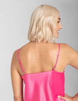 Top - Scollo a cascata - rosa fucsia