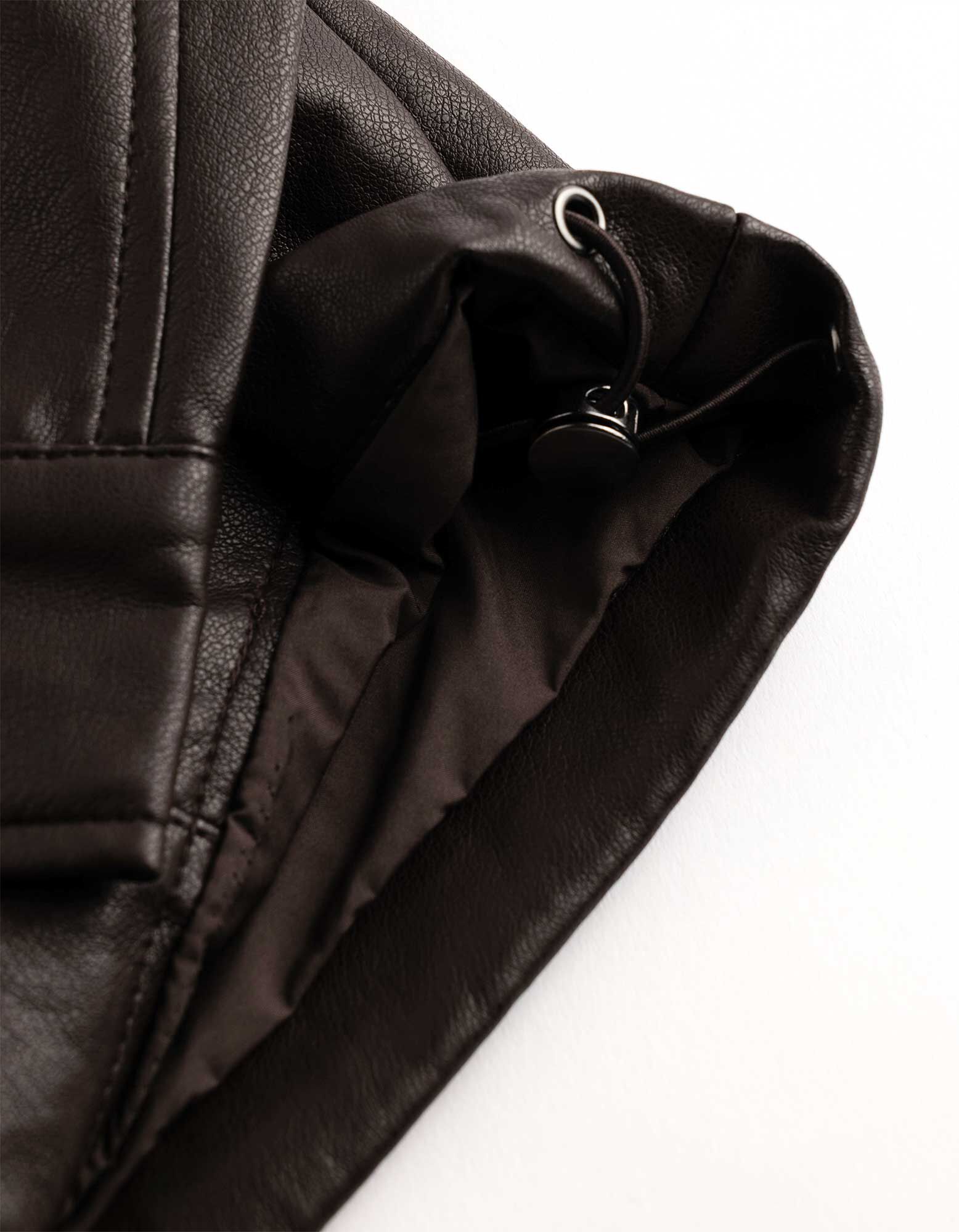 Blouson - Kunstleder - Dunkelbraun