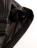 Blouson - Kunstleder - Dunkelbraun