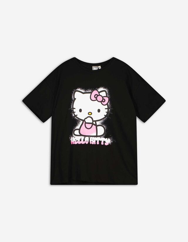 T-shirt - Hello Kitty - czarny
