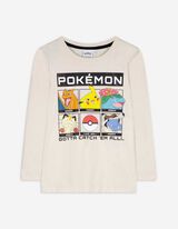 Hosszú ujjú felső - Pokémon - bezs