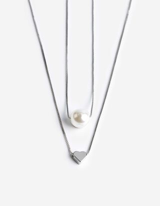 Ketting - Set van 2 - zilver