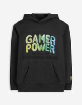 Mikina s kapucí - Kapuce - tmave seda