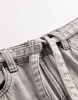 Jeans - Straight Fit - grau