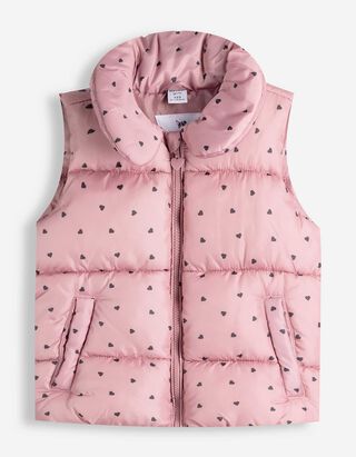 Gilet - Print all-over - Lichtroze