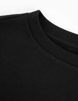 Mikina - Přepadající rukávy - cerná