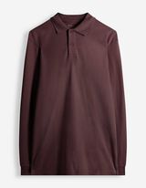 Langarmshirt - Polokragen - Beere