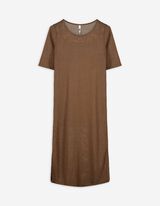 Kleid - Wadenlang - braun