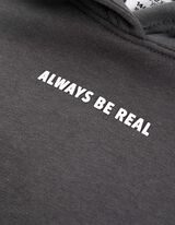 Hoodie - Kap - donkergrijs