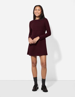 Jurk - Zacht materiaal - donkerlila