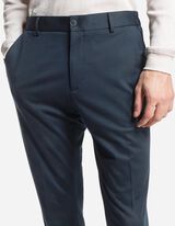 Pantalon - Plooi - donkerblauw
